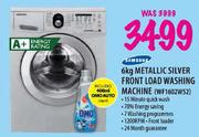 Samsung Metallic Silver Front Load Washing Machine-6kg(WF1602W52)
