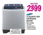 Samsung White Twin Tub Washing Machine-13.2kg(WT13J4PIW)