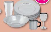 Stainless Steel Tumblers Or Dinner Plates