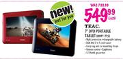 Teac 7" DVD Portable Tablet(DVPT-775)-Each