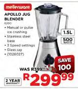 Mellerware Apollo Jug Blender-1.5Ltr