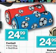 Football Pencil Bag Red/Blue-Each