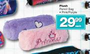 Plush Pencil Bag Pink/Purple-Each