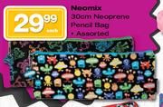 Neomix Neoprene Pencil Bag Assorted-30cm Each