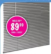 Decorland Ready made 25mm Aluminium Venetian Blinds-600x1600mm