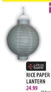 Always Home Rice Paper Lantern