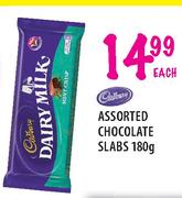 Cadbury Assorted Chocolate Slabs-180gm