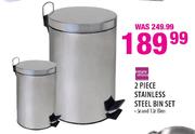 Simple Choice Stainless Steel Bin Set-2Pcs.