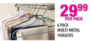 Multi-Metal Hangers-6's Per Pack