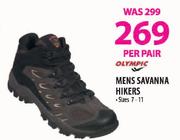 Olympic Mens Savanna Hikers(Sizes 7-11)-Per Pair