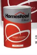 Homestead Gloss Enamel White-5L Each