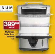 Platinum 3-Tier Food Steamer-3.5Ltr