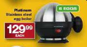 Platinum Stainless Steel Egg Boiler-6 Eggs