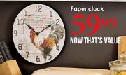 Paper Clock