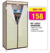 KD 1 Shelf Wardrobe
