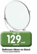 Bathroom Mirror On Stand-Each