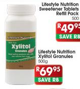 Lifestyle Nutrition Xylitol Granules-500g