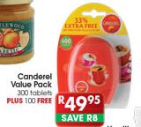 Canderel Value Pack-300 Tablets + 100 Free