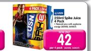 USN 250ml Spike Juice-4 Pack Each