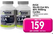 Evox 90+90 CLA 90's 80% 1000mg Combo-Each