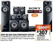 Sony MG DDW 3500 Component System