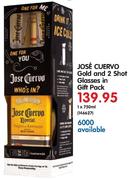 Jose Cuevo Gold And 2 Shot Glasses In Gift Pack-1 x 750ml