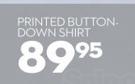 Pribted Button Down Shirt