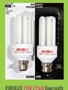 Eurolux Day/Night Energy Saving Globe-15wx2