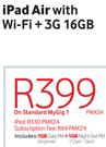 Apple iPad Air With Wi-Fi+ 3G 16GB-On Standard My Gig 1