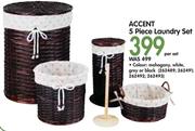 Accent 5 Piece Laundry Set-Per Set