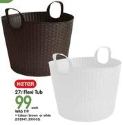 Keter 27L Flexi Tub-Each