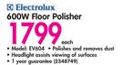 Electrolux 600W Floor Polisher