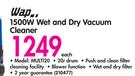 Wap 1500W Wet And Dry Vacuum Cleaner