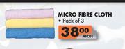 Micro Fibre Cloth-Pack Of 3