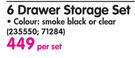 Big Jim 6 Drawer Storage Set-Per Set
