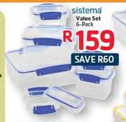 Sistema Value Set-6 Pack