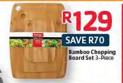 Bamboo Chopping Board Set-3 Piece