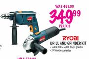 Ryobi Drill And Grinnder Kit