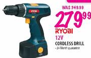 Ryobi Cordless Drill-12V
