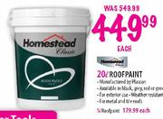 Homestead Roofpaint-20L Each