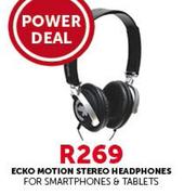 Ecko Motion Stereo Headphones For Smartphones & Tablets