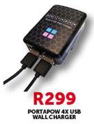 Portapow 4x USB Wall Charger