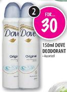 Dove Deodorant-2x150ml  