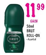 Brut Roll-On-50ml 