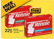 Rennie Antacid Tablets Assorted-48 per pack