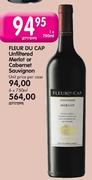 Fleur Du Cap Unfiltered Merlot Or Cabernet Sauvignon-Unit Price Per Case 