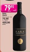 Raka Merlot-Unit Price Per Case 