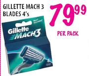 Gillette Mach 3 Blades-4's