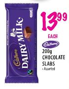 Cadbury Chocolate Slabs Assorted-200g