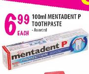 Mentadent P Toothpaste Assorted-100ml